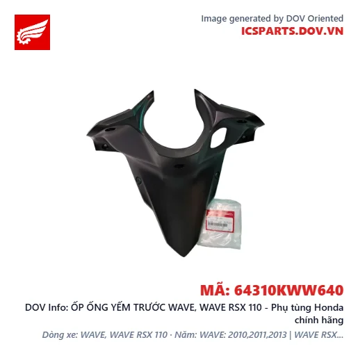 ỐP ỐNG YẾM TRƯỚC WAVE, WAVE RSX 110 - Phụ tùng Honda chính hãng