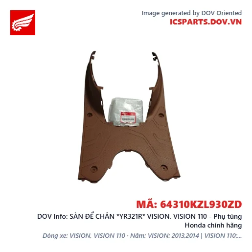 SÀN ĐỂ CHÂN *YR321R* VISION, VISION 110 - Phụ tùng Honda chính hãng