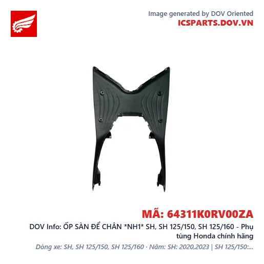 ỐP SÀN ĐỂ CHÂN *NH1* SH, SH 125/150, SH 125/160 - Phụ tùng Honda chính hãng