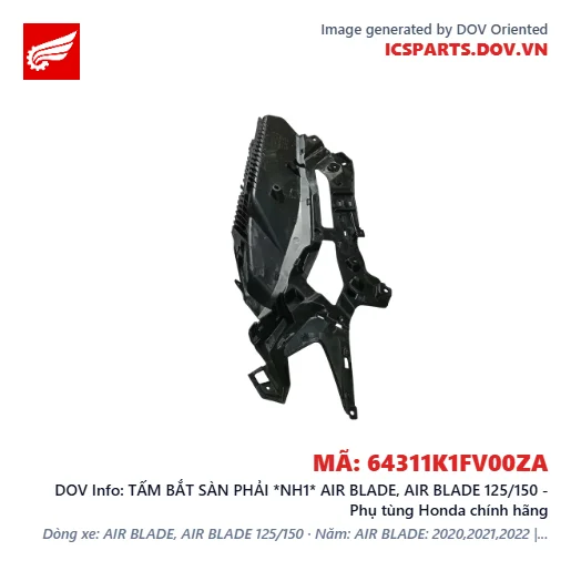 TẤM BẮT SÀN PHẢI *NH1* AIR BLADE, AIR BLADE 125/150 - Phụ tùng Honda chính hãng