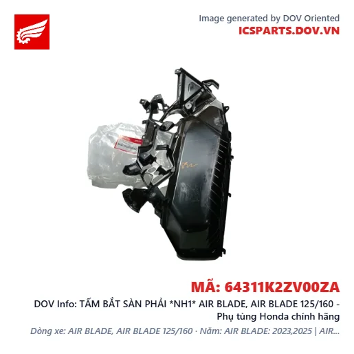TẤM BẮT SÀN PHẢI *NH1* AIR BLADE, AIR BLADE 125/160 - Phụ tùng Honda chính hãng