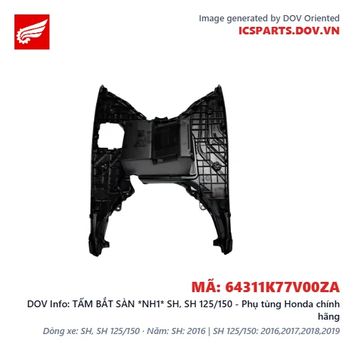 TẤM BẮT SÀN *NH1* SH, SH 125/150 - Phụ tùng Honda chính hãng
