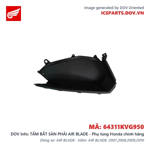 TẤM BẮT SÀN PHẢI AIR BLADE - Phụ tùng Honda chính hãng