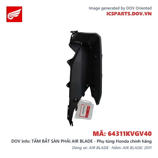 TẤM BẮT SÀN PHẢI AIR BLADE - Phụ tùng Honda chính hãng