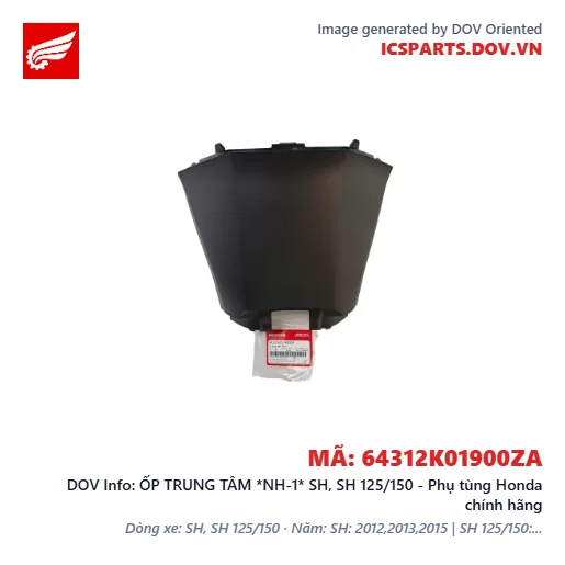 ỐP TRUNG TÂM *NH-1* SH, SH 125/150 - Phụ tùng Honda chính hãng