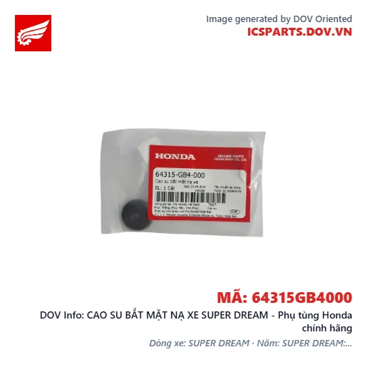 CAO SU BẮT MẶT NẠ XE SUPER DREAM - Phụ tùng Honda chính hãng