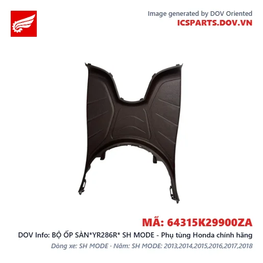 BỘ ỐP SÀN*YR286R* SH MODE - Phụ tùng Honda chính hãng