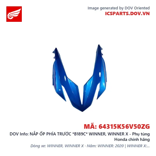 NẮP ỐP PHÍA TRƯỚC *B189C* WINNER, WINNER X - Phụ tùng Honda chính hãng
