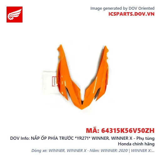 NẮP ỐP PHÍA TRƯỚC *YR271* WINNER, WINNER X - Phụ tùng Honda chính hãng