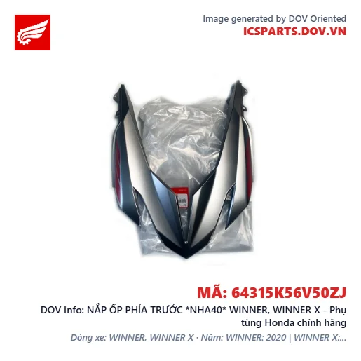 NẮP ỐP PHÍA TRƯỚC *NHA40* WINNER, WINNER X - Phụ tùng Honda chính hãng