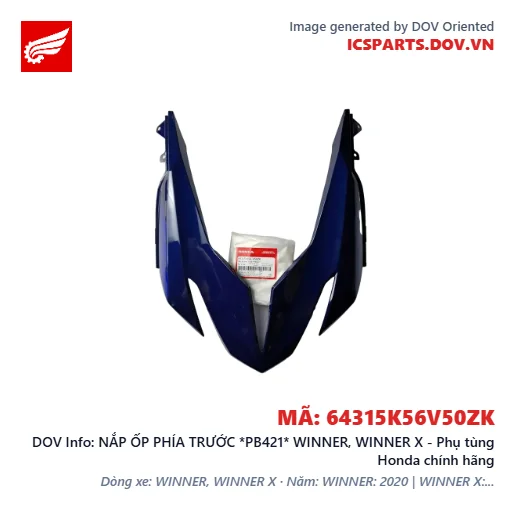 NẮP ỐP PHÍA TRƯỚC *PB421* WINNER, WINNER X - Phụ tùng Honda chính hãng