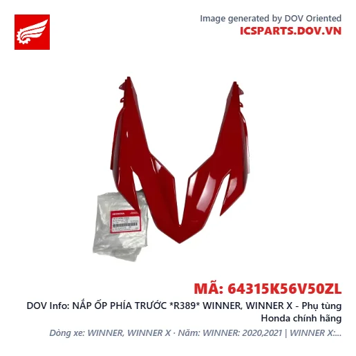 NẮP ỐP PHÍA TRƯỚC *R389* WINNER, WINNER X - Phụ tùng Honda chính hãng