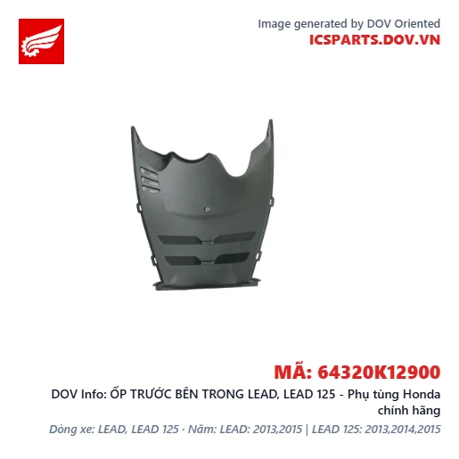 ỐP TRƯỚC BÊN TRONG LEAD, LEAD 125 - Phụ tùng Honda chính hãng