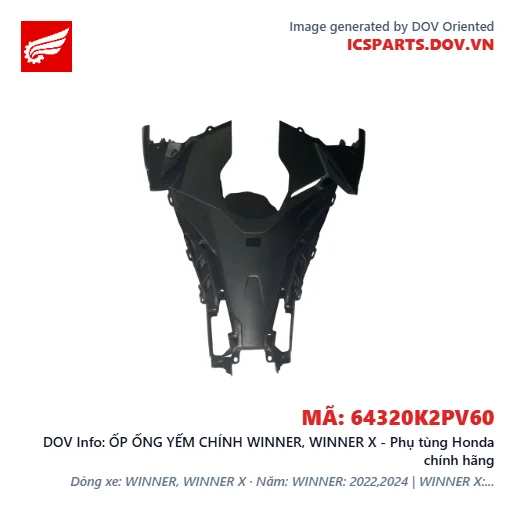 ỐP ỐNG YẾM CHÍNH WINNER, WINNER X - Phụ tùng Honda chính hãng