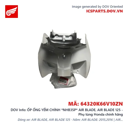 ỐP ỐNG YẾM CHÍNH *NHB35P* AIR BLADE, AIR BLADE 125 - Phụ tùng Honda chính hãng