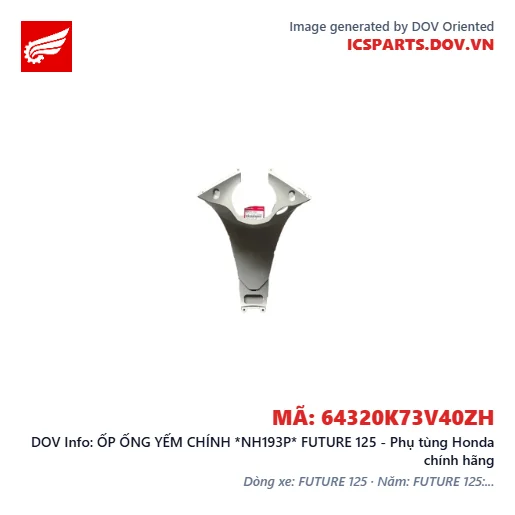 ỐP ỐNG YẾM CHÍNH *NH193P* FUTURE 125 - Phụ tùng Honda chính hãng