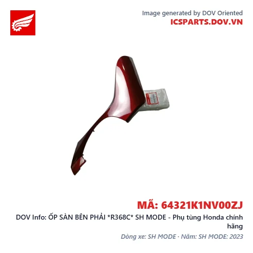 ỐP SÀN BÊN PHẢI *R368C* SH MODE - Phụ tùng Honda chính hãng