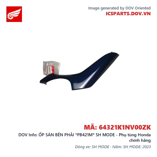 ỐP SÀN BÊN PHẢI *PB421M* SH MODE - Phụ tùng Honda chính hãng