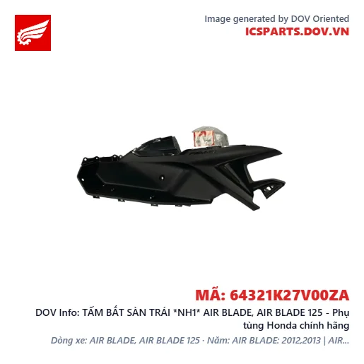 TẤM BẮT SÀN TRÁI *NH1* AIR BLADE, AIR BLADE 125 - Phụ tùng Honda chính hãng