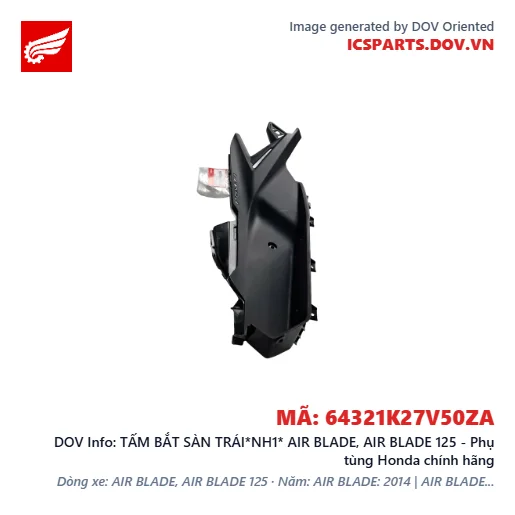 TẤM BẮT SÀN TRÁI*NH1* AIR BLADE, AIR BLADE 125 - Phụ tùng Honda chính hãng