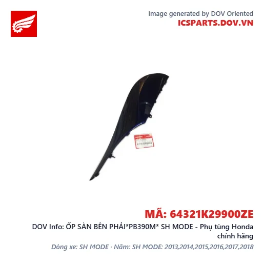 ỐP SÀN BÊN PHẢI*PB390M* SH MODE - Phụ tùng Honda chính hãng