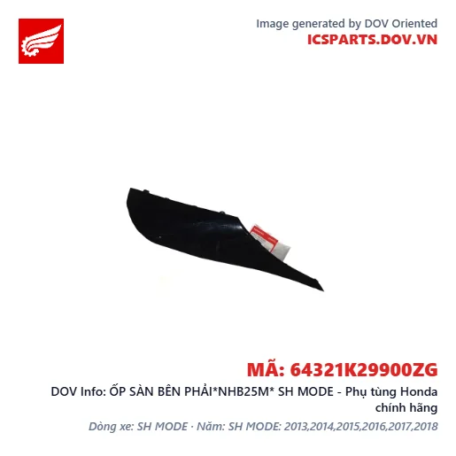 ỐP SÀN BÊN PHẢI*NHB25M* SH MODE - Phụ tùng Honda chính hãng
