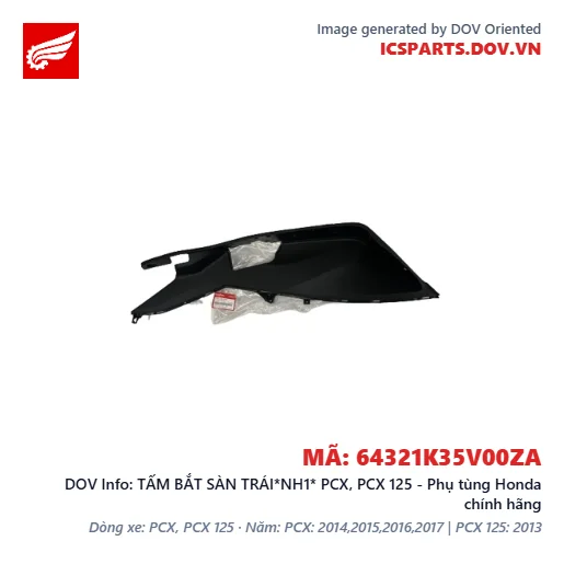 TẤM BẮT SÀN TRÁI*NH1* PCX, PCX 125 - Phụ tùng Honda chính hãng