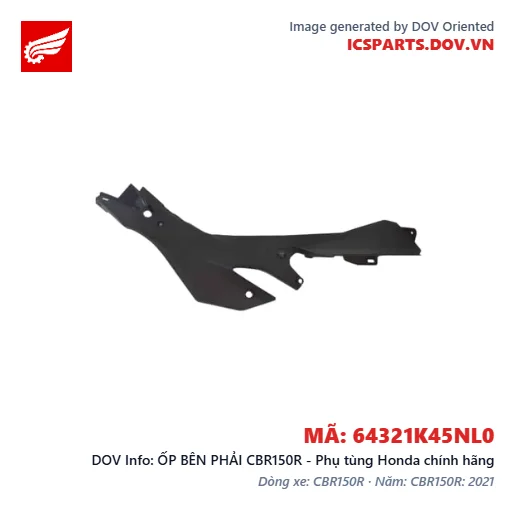 ỐP BÊN PHẢI CBR150R - Phụ tùng Honda chính hãng