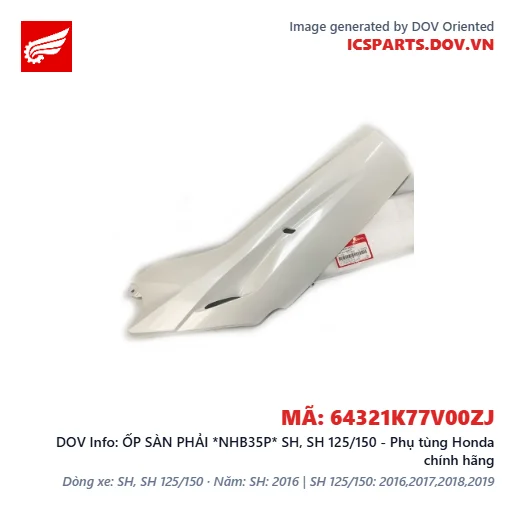 ỐP SÀN PHẢI *NHB35P* SH, SH 125/150 - Phụ tùng Honda chính hãng
