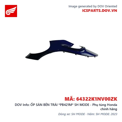 ỐP SÀN BÊN TRÁI *PB421M* SH MODE - Phụ tùng Honda chính hãng