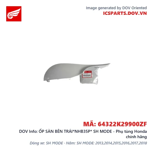 ỐP SÀN BÊN TRÁI*NHB35P* SH MODE - Phụ tùng Honda chính hãng