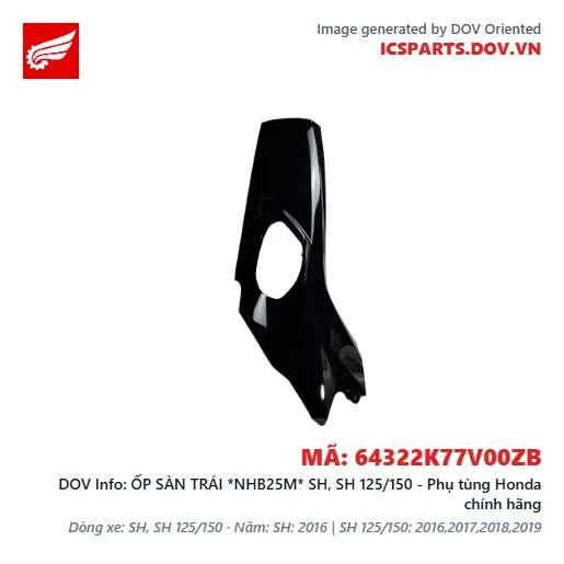 ỐP SÀN TRÁI *NHB25M* SH, SH 125/150 - Phụ tùng Honda chính hãng
