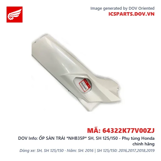ỐP SÀN TRÁI *NHB35P* SH, SH 125/150 - Phụ tùng Honda chính hãng