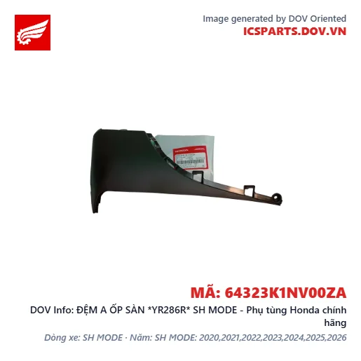 ĐỆM A ỐP SÀN *YR286R* SH MODE - Phụ tùng Honda chính hãng