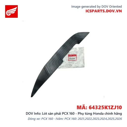 Lót sàn phải PCX 160 - Phụ tùng Honda chính hãng