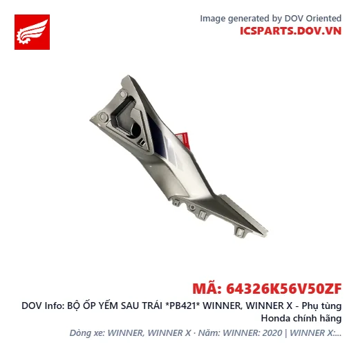 BỘ ỐP YẾM SAU TRÁI *PB421* WINNER, WINNER X - Phụ tùng Honda chính hãng