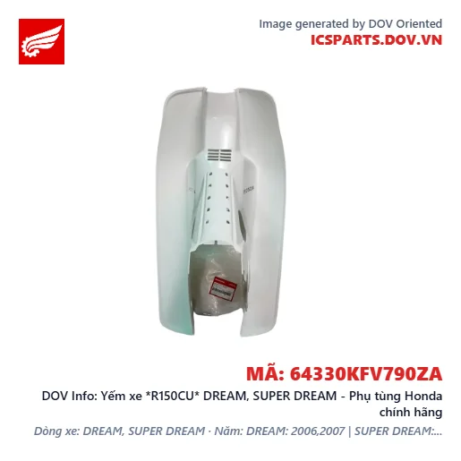 Yếm xe *R150CU* DREAM, SUPER DREAM - Phụ tùng Honda chính hãng