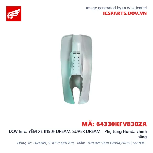 YẾM XE R150F DREAM, SUPER DREAM - Phụ tùng Honda chính hãng