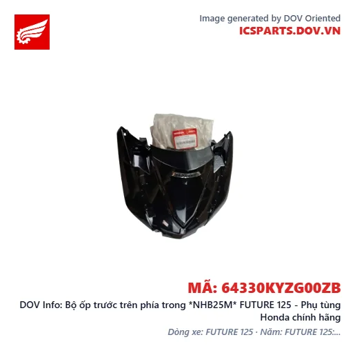 Bộ ốp trước trên phía trong *NHB25M* FUTURE 125 - Phụ tùng Honda chính hãng
