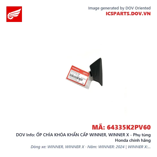 ỐP CHÌA KHÓA KHẨN CẤP WINNER, WINNER X - Phụ tùng Honda chính hãng