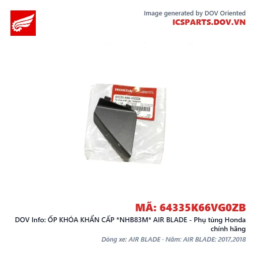 ỐP KHÓA KHẨN CẤP *NHB83M* AIR BLADE - Phụ tùng Honda chính hãng