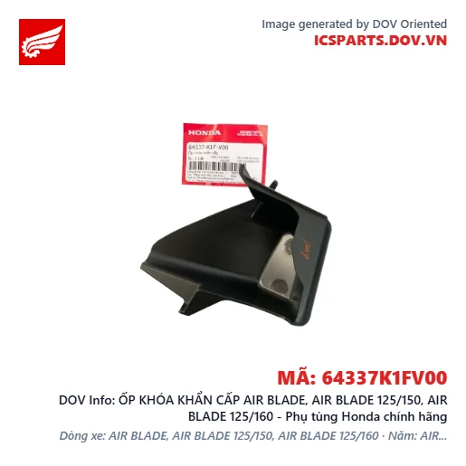 ỐP KHÓA KHẨN CẤP AIR BLADE, AIR BLADE 125/150, AIR BLADE 125/160 - Phụ tùng Honda chính hãng