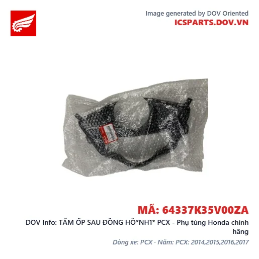 TẤM ỐP SAU ĐỒNG HỒ*NH1* PCX - Phụ tùng Honda chính hãng