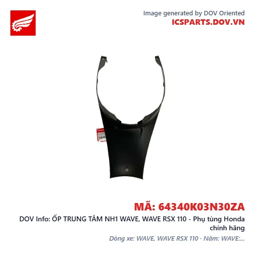 ỐP TRUNG TÂM NH1 WAVE, WAVE RSX 110 - Phụ tùng Honda chính hãng