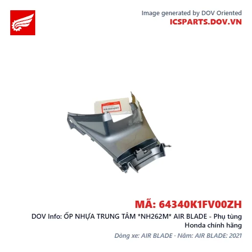ỐP NHỰA TRUNG TÂM *NH262M* AIR BLADE - Phụ tùng Honda chính hãng