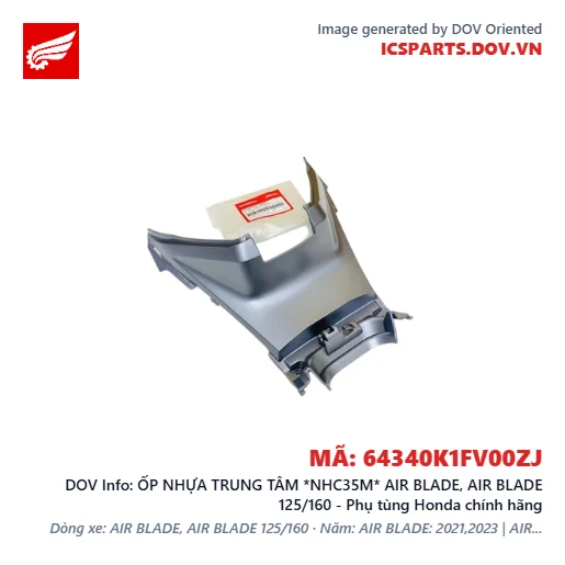 ỐP NHỰA TRUNG TÂM *NHC35M* AIR BLADE, AIR BLADE 125/160 - Phụ tùng Honda chính hãng