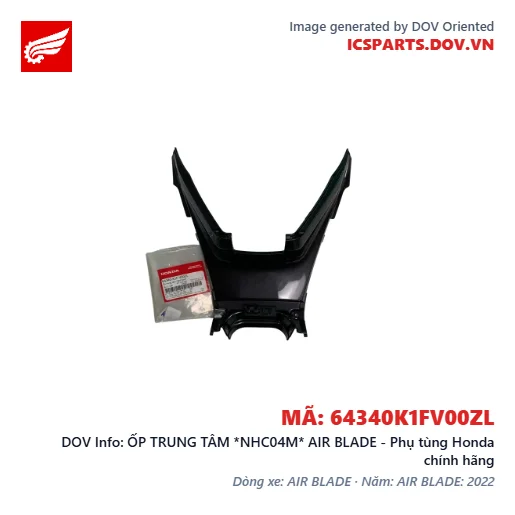 ỐP TRUNG TÂM *NHC04M* AIR BLADE - Phụ tùng Honda chính hãng