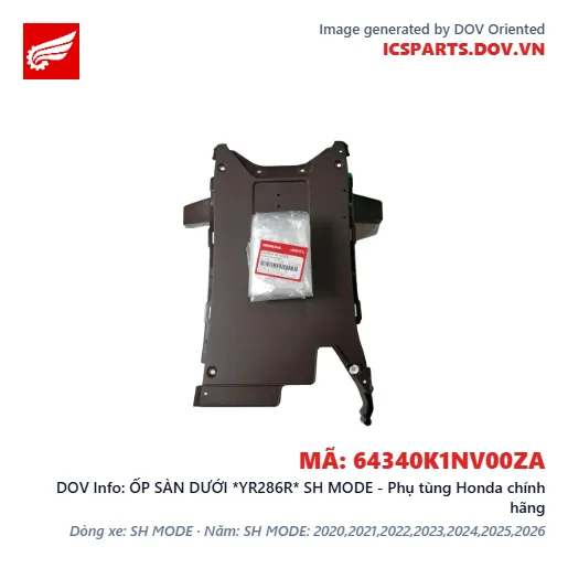 ỐP SÀN DƯỚI *YR286R* SH MODE - Phụ tùng Honda chính hãng