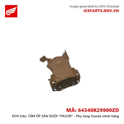 TẤM ỐP SÀN DƯỚI *YR321R* - Phụ tùng Honda chính hãng