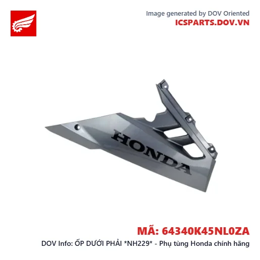 ỐP DƯỚI PHẢI *NH229* - Phụ tùng Honda chính hãng
